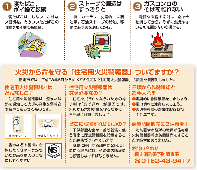 火災を防止するためにの画像