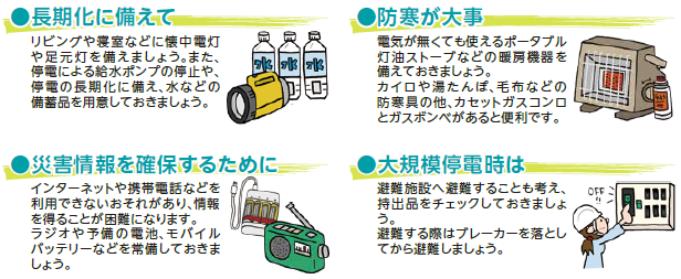 停電への備えの画像