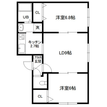 間取り図（リバティ水芭蕉）2