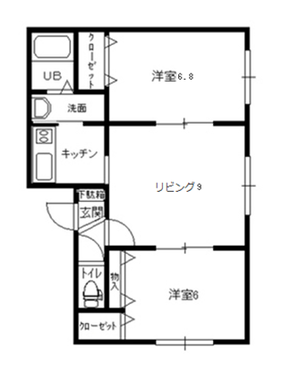 間取り図（リバティ呼人）2