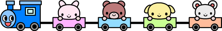 汽車遠足のイラスト