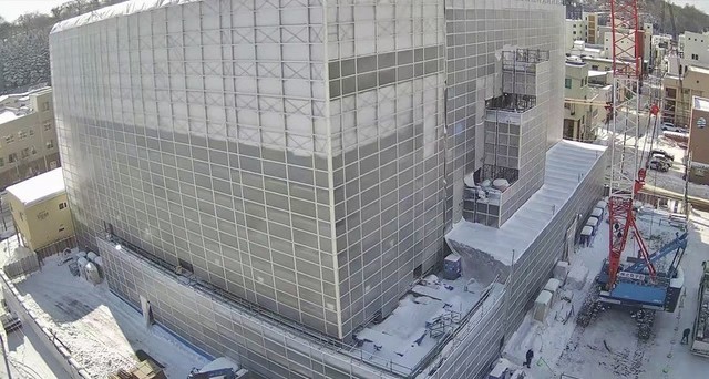 網走信用金庫本部の屋上に設置したカメラによる全景写真