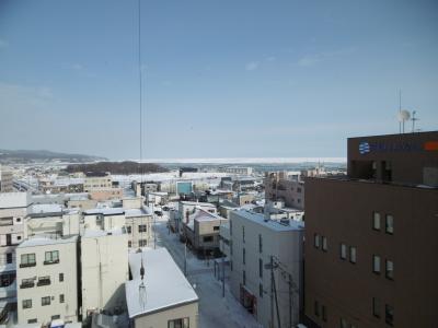 屋上からオホーツク海方向の眺めの写真