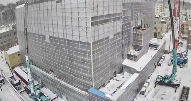 網走信用金庫本部の屋上に設置したカメラによる全景写真