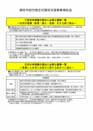 申請書一覧１