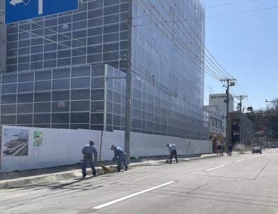 道路清掃の様子1の写真