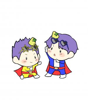 なげたくんまぜたくん立ち絵