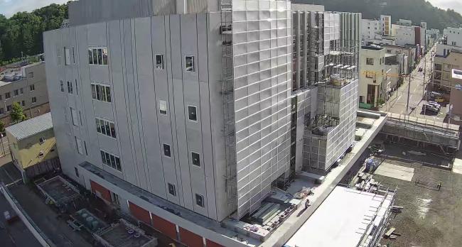 網走信用金庫本部の屋上に設置したカメラによる全景写真