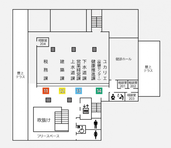 2階フロア図