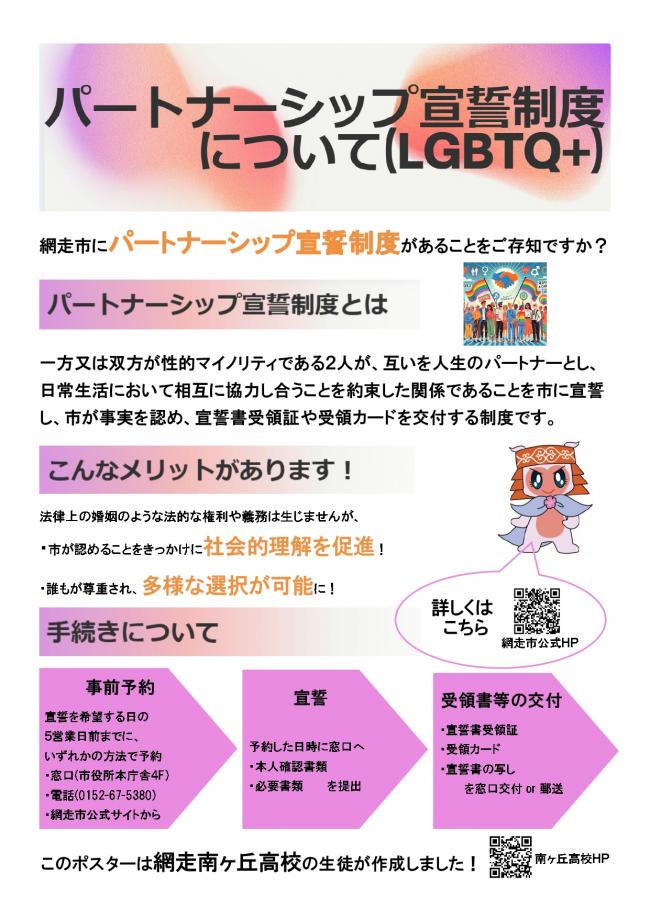 パートナーシップ宣誓制度について（LGBTQ+）