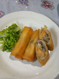 ホタテクリーム春巻の写真