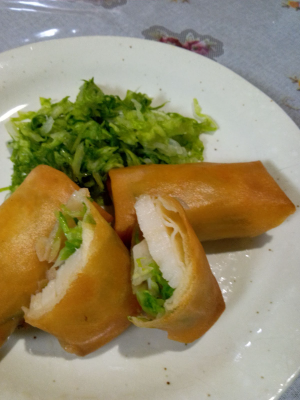 ホタテさっぱり春巻きの写真