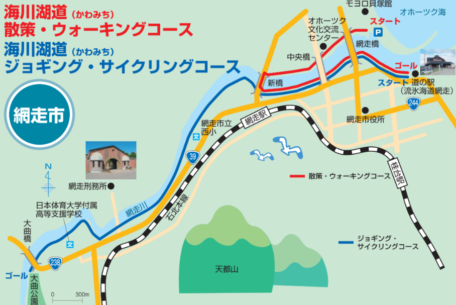 海川湖道コース　地図