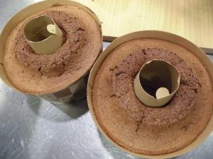 ココアのシフォンケーキの写真