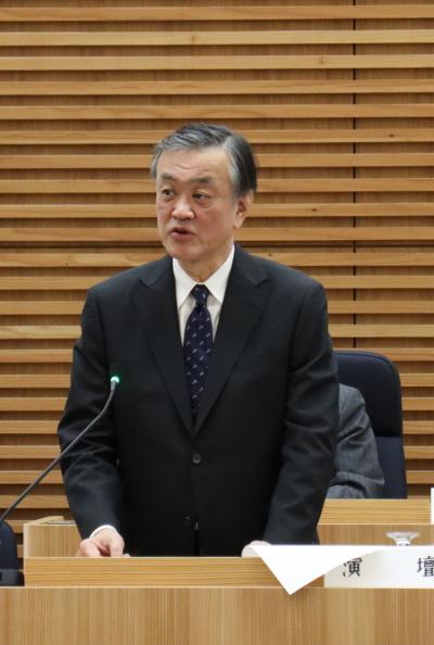 市政執行方針の市長写真